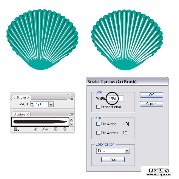 AI教程！手把手教你绘制一枚精美逼真的贝壳