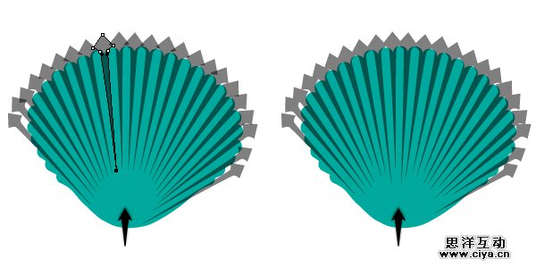 AI教程！手把手教你绘制一枚精美逼真的贝壳