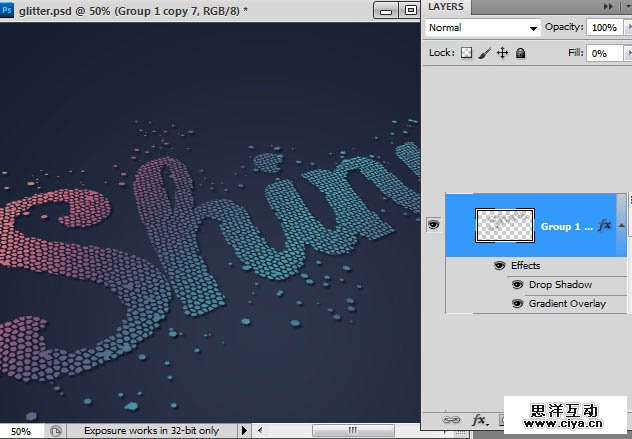 e124ea4d6f32f73bf2d783725015a866 在PHOTOSHOP中制作非常绚丽的闪光粒子效果