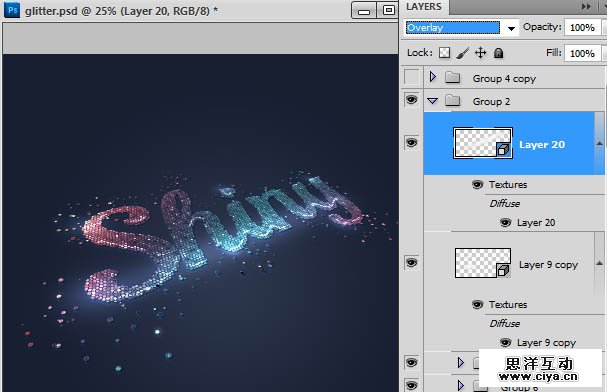 41a82f2ae2b0b2ae3e656e4397eba88d 在PHOTOSHOP中制作非常绚丽的闪光粒子效果
