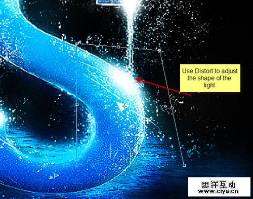 6扭曲500x395创建真棒泼水在Photoshop文字效果