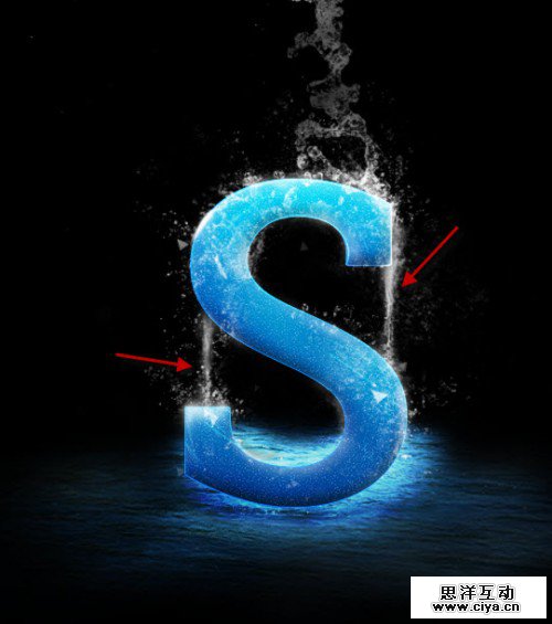 4油漆3 500x565在Photoshop中创建真棒泼水文字效果