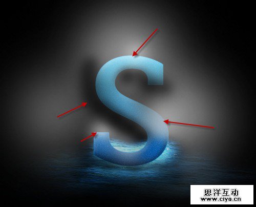 3亮点500x404在Photoshop中创建真棒泼水文字效果