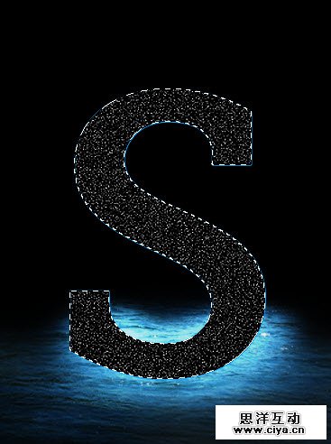 3噪声填充创建真棒泼水在Photoshop文字效果