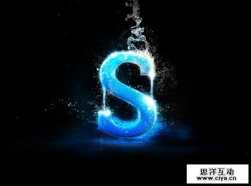 water text flatten 500x371 Create Awesome Splashing Water Text Effect in Photoshop