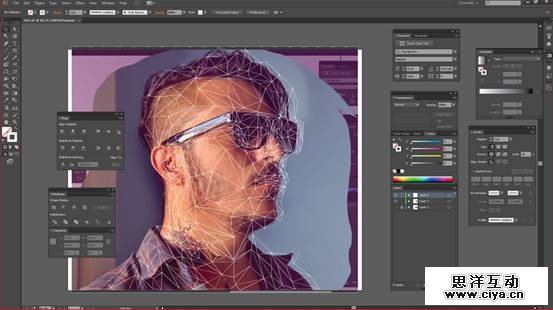 比「脸萌」还帅气！教你利用PS和AI制作low poly头像