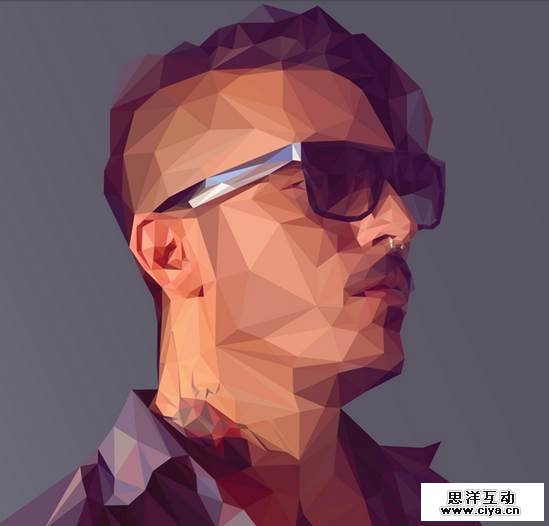 比「脸萌」还帅气！教你利用PS和AI制作low poly头像