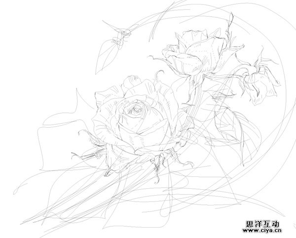 AI高级教程！教你绘制有型有色的抽象派玫瑰花