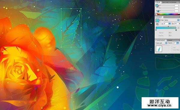 AI高级教程！教你绘制有型有色的抽象派玫瑰花