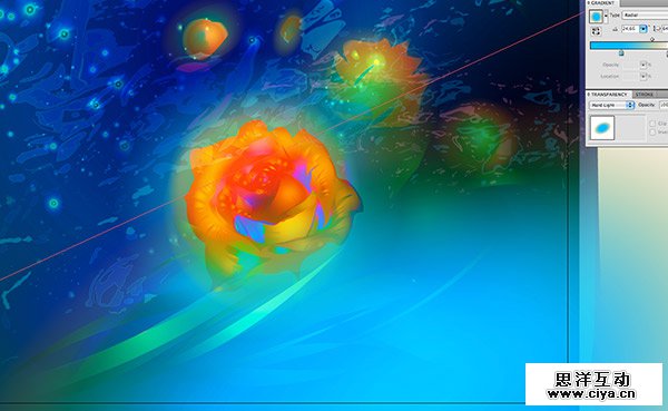 AI高级教程！教你绘制有型有色的抽象派玫瑰花