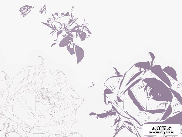 AI高级教程！教你绘制有型有色的抽象派玫瑰花