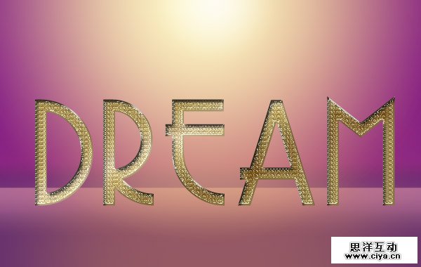 PS教程！手把手教你创建璀璨的黄金钻石字体