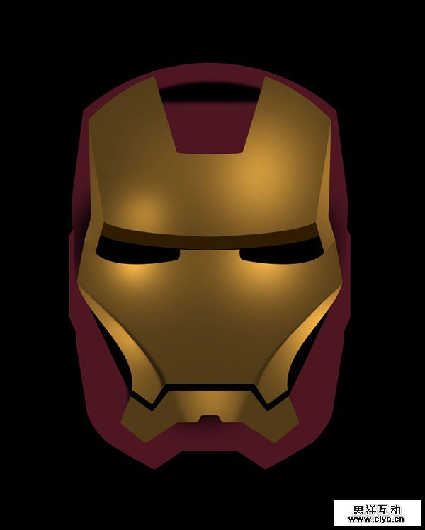 PS+AI教程！教你绘制超酷炫的钢铁侠面具！