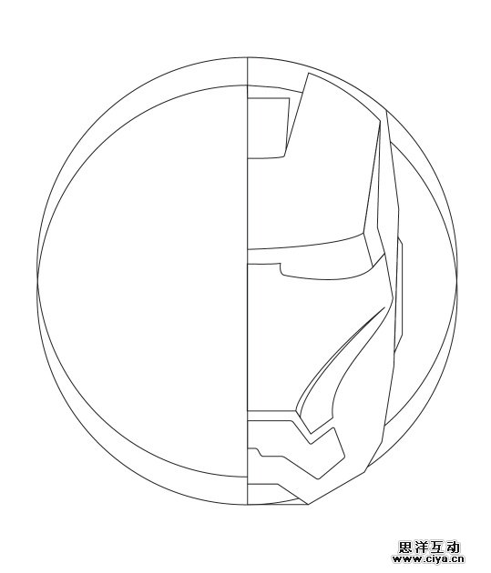 PS+AI教程！教你绘制超酷炫的钢铁侠面具！