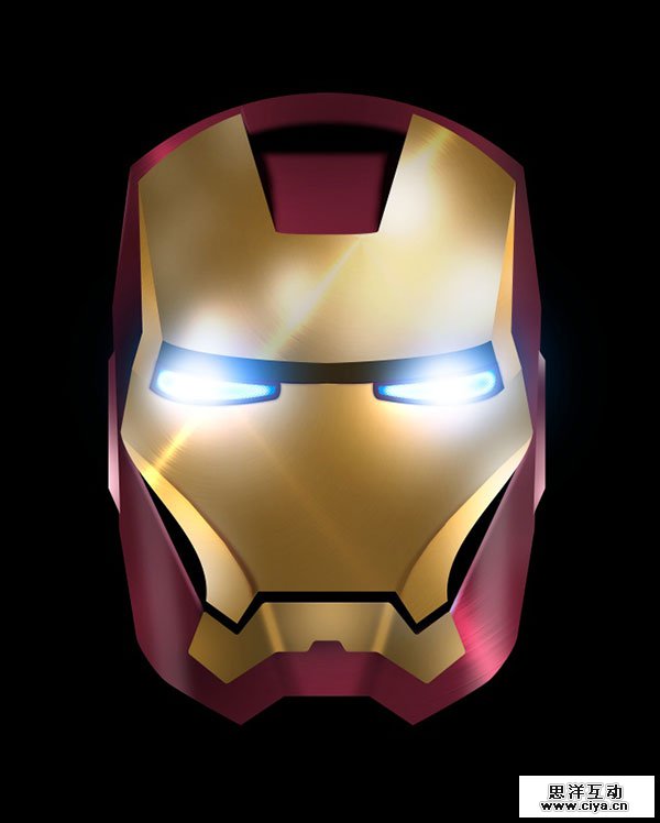 PS+AI教程！教你绘制超酷炫的钢铁侠面具！