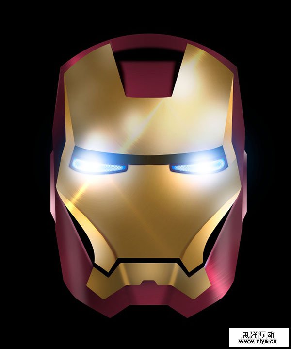 PS+AI教程！教你绘制超酷炫的钢铁侠面具！