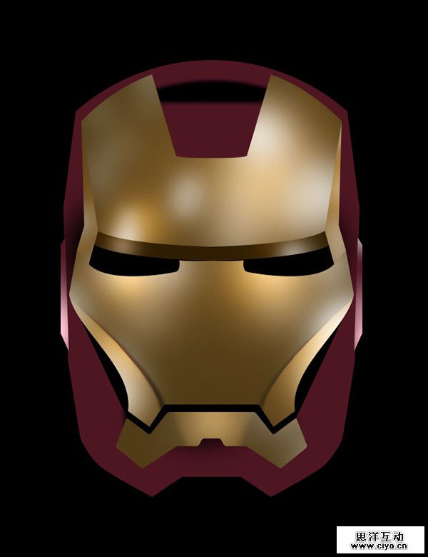 PS+AI教程！教你绘制超酷炫的钢铁侠面具！