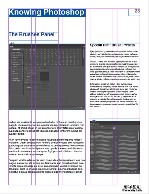 Grids - InDesign Example