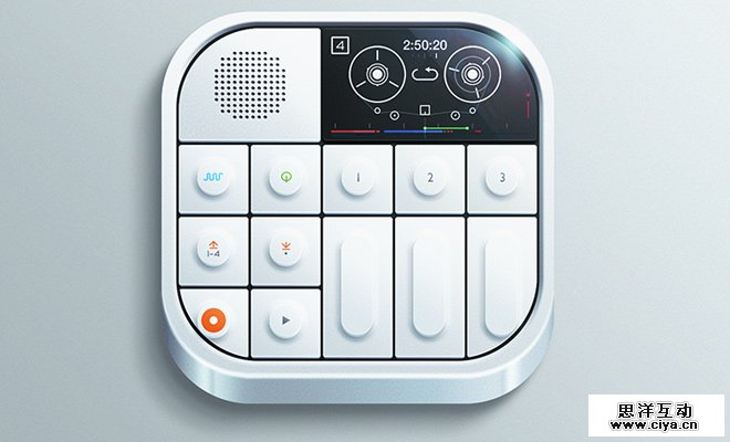 flashy glossy synthesizer icon psd freebie