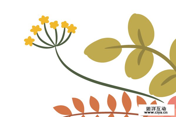 AI教程！如何在Illustrator中绘制典雅的复古花艺作品