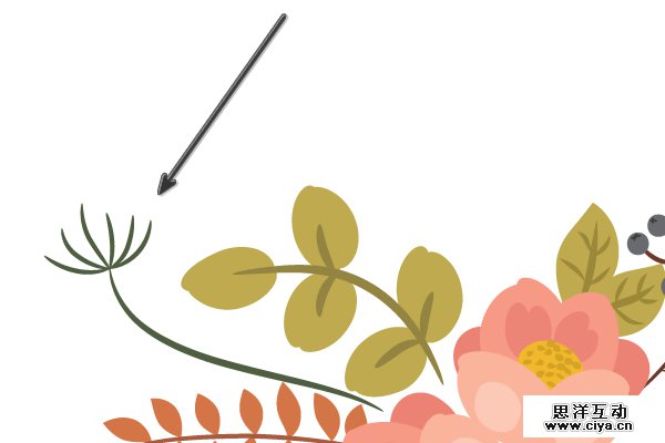 AI教程！如何在Illustrator中绘制典雅的复古花艺作品