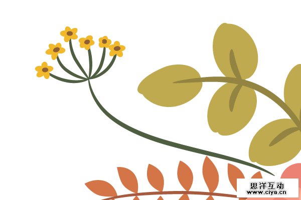 AI教程！如何在Illustrator中绘制典雅的复古花艺作品