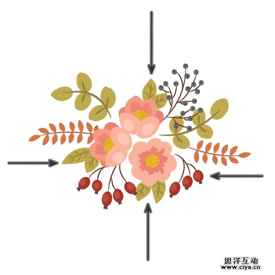 AI教程！如何在Illustrator中绘制典雅的复古花艺作品