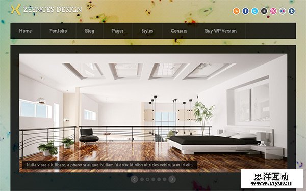 Zeences Dark in 23 Free HTML Templates