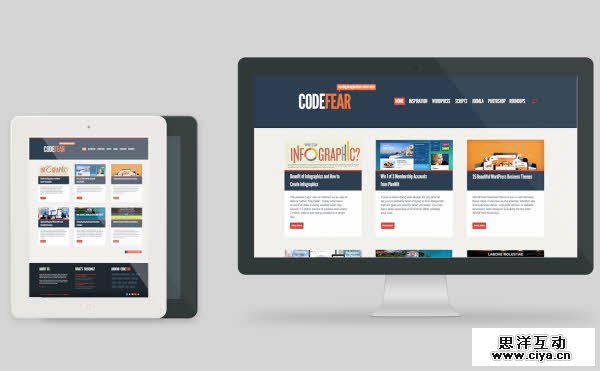 CodeFear in 23 Free HTML Templates