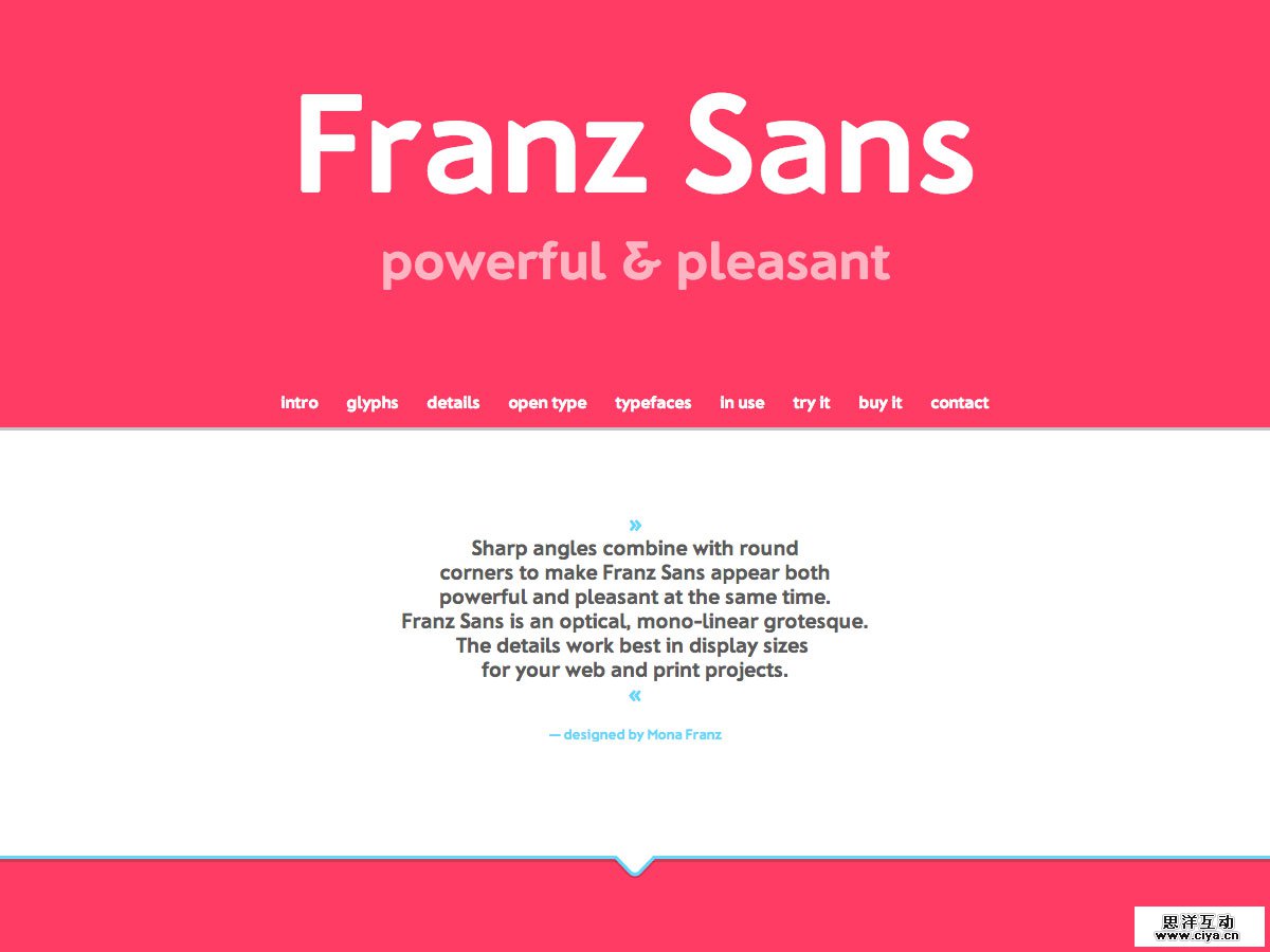 franz sans ecommerce site