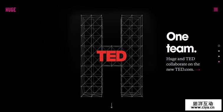 Huge homepage clean modern responsive web inspiration