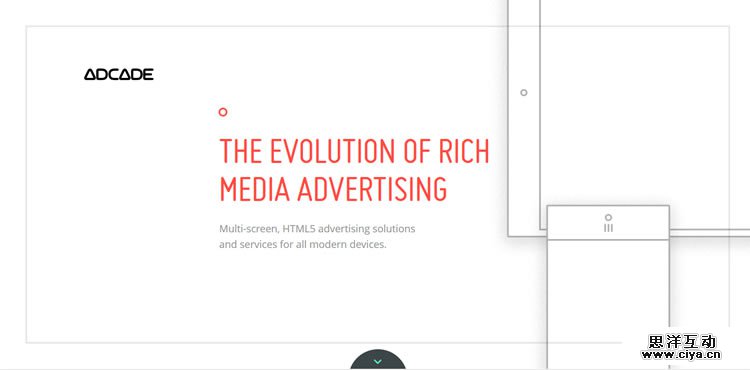 ADCADE homepage clean modern responsive web inspiration