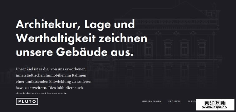 Pluto homepage clean modern responsive web inspiration