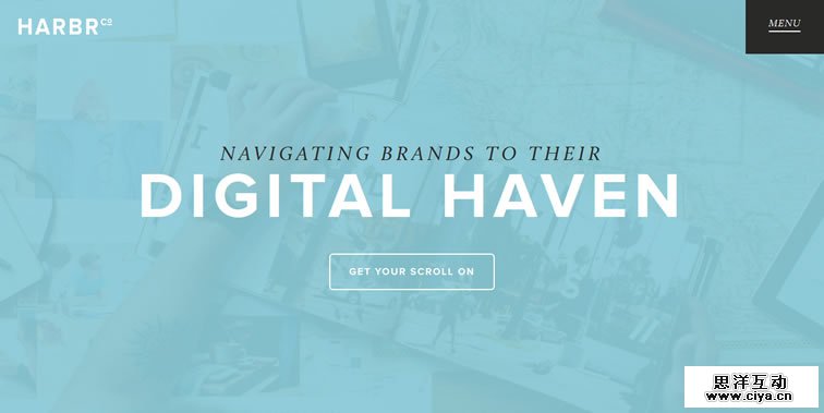 Harbr homepage clean modern responsive web inspiration