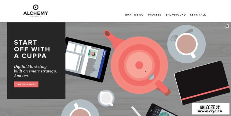 Alchemy homepage clean modern responsive web inspiration
