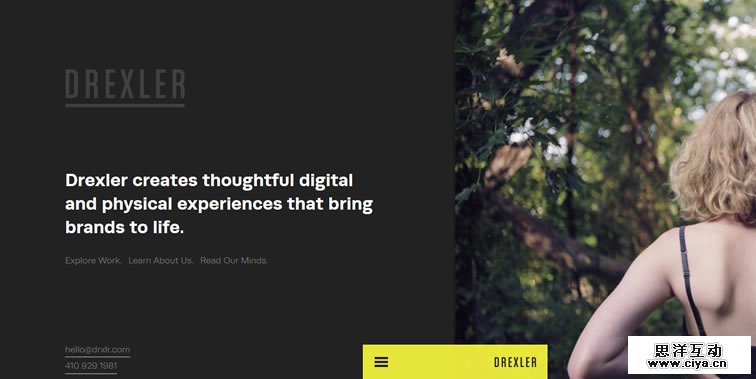 Drexler homepage clean web design modern responsive web inspiration