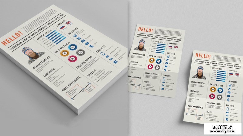 这样才有看头！如何做一张信息图风格的设计师简历？