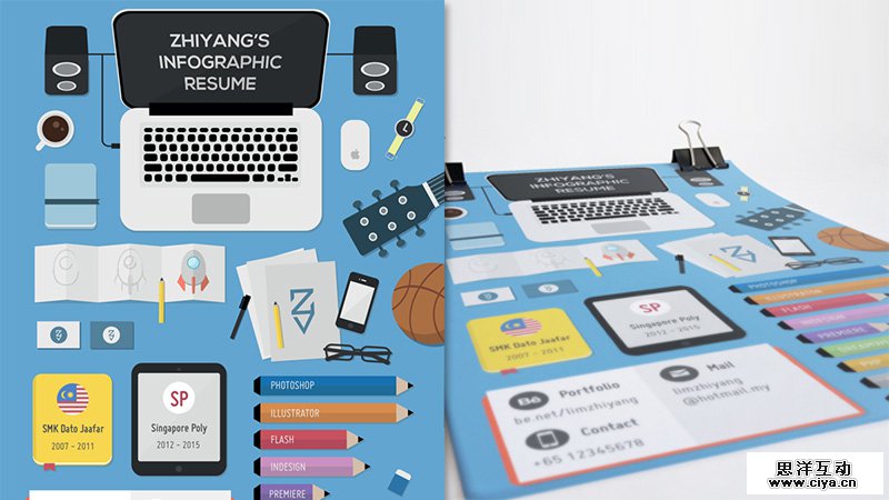 这样才有看头！如何做一张信息图风格的设计师简历？