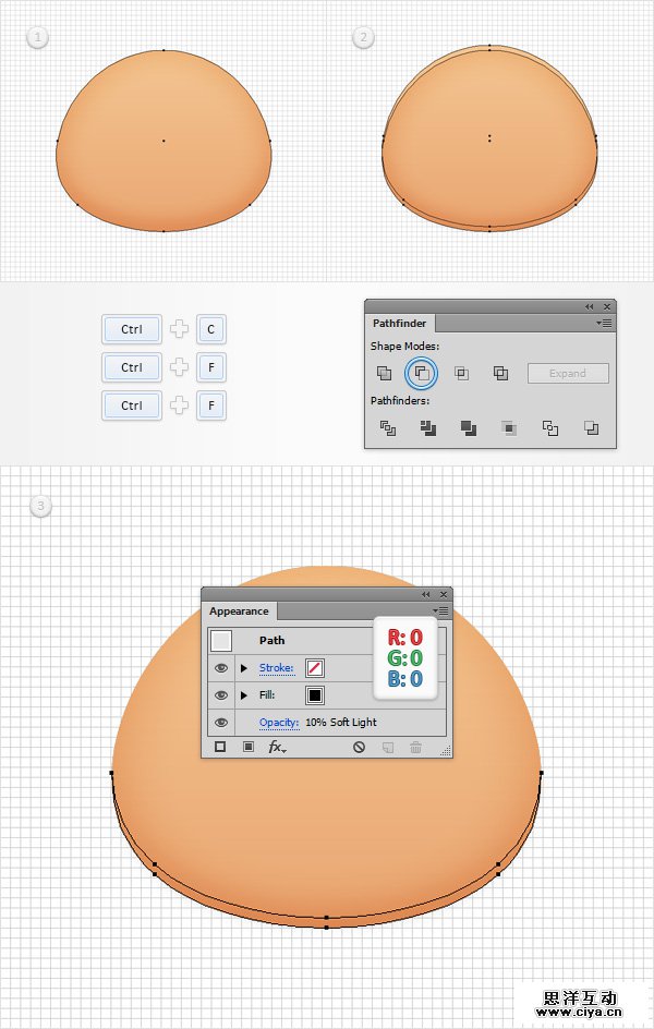 AI教程！教你在Illustrator中创建胖胖的可爱卡通头像