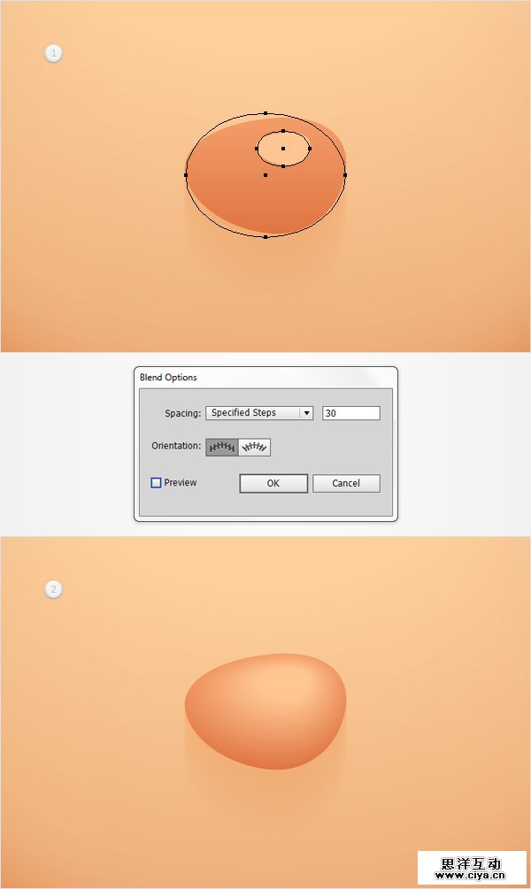 AI教程！教你在Illustrator中创建胖胖的可爱卡通头像