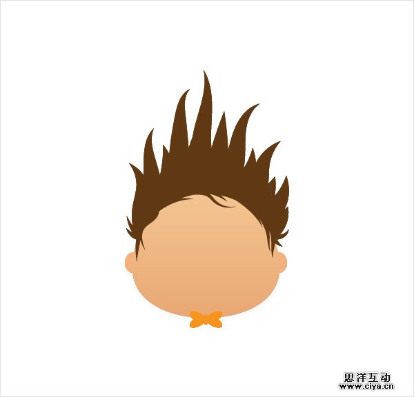 AI教程！教你在Illustrator中创建胖胖的可爱卡通头像