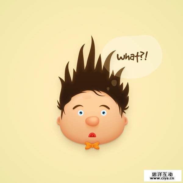 AI教程！教你在Illustrator中创建胖胖的可爱卡通头像