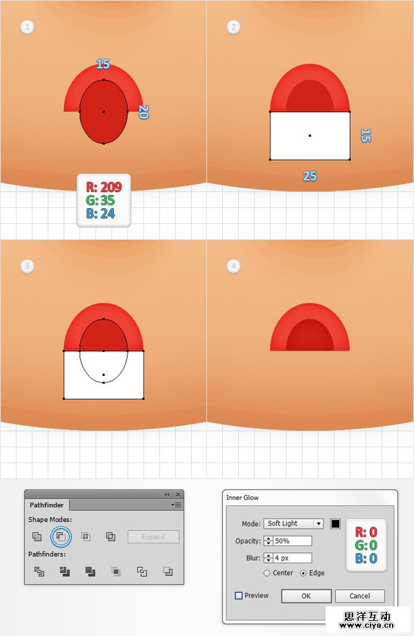 AI教程！教你在Illustrator中创建胖胖的可爱卡通头像