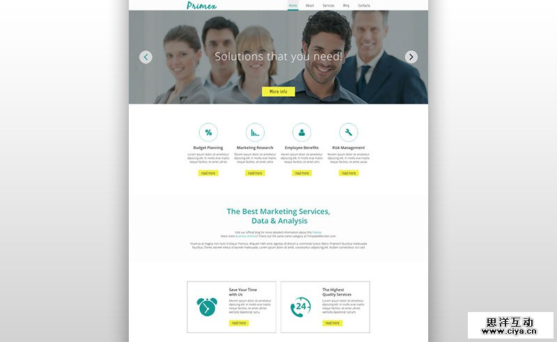 14-HTMLThemeforMarketingSpecialists