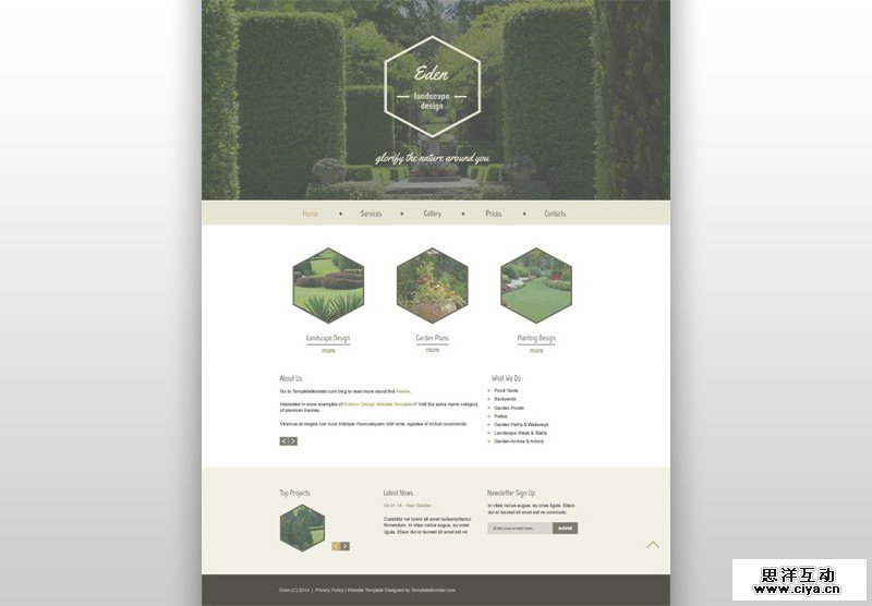 30-HTMLThemeforExteriorDesignCompany