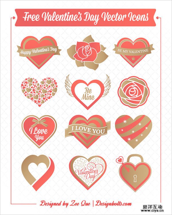 Free Valentine Vector Icon by Zee Que in 16 Valentine's Day Design Freebies