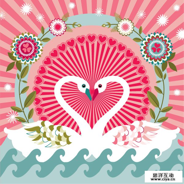 Vector Valentines by Charlotte Day in St. Valentine's Day: Inspiration Showcase