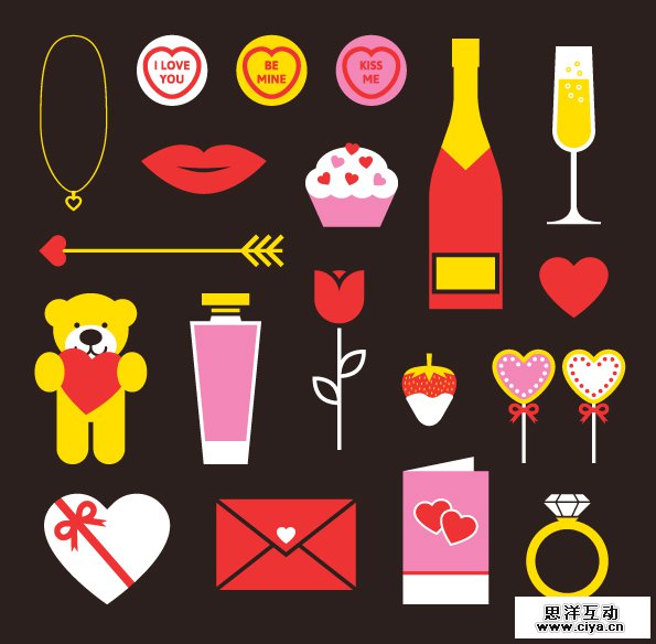 Free Valentines Vector Pack by Sam Jones in 16 Valentine's Day Design Freebies