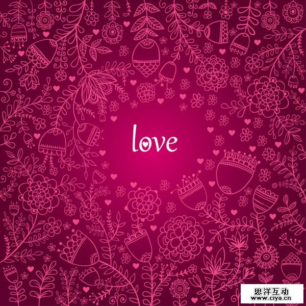 Floral patterns by Smirnova in St. Valentine's Day: Inspiration Showcase