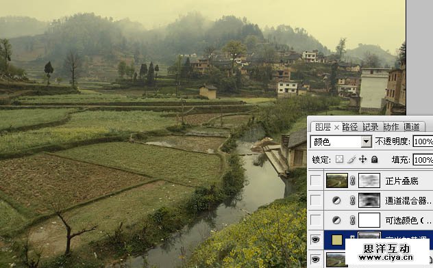 PS教程！教你把田园风光变成朦胧唯美的油画效果